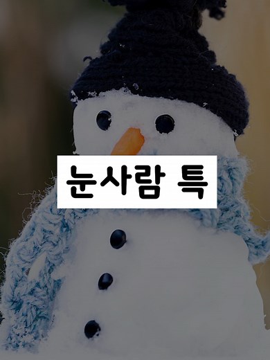 눈사람 만드는 법: 박대기 기자의 팁