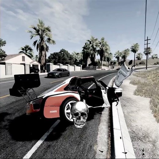 No Seatbelt Could Save This One 💥💀 #beamng #fail #shorts #crash