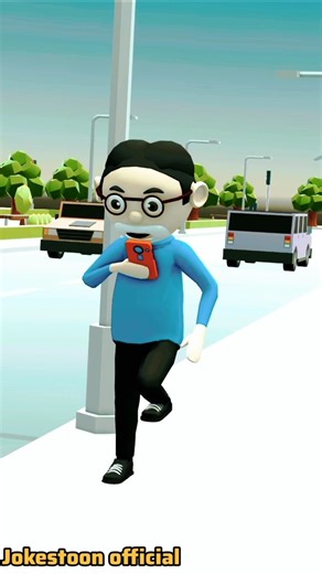 Phone Addiction Be Like 😂 | Funny Cartoon Short #Animation #Memes