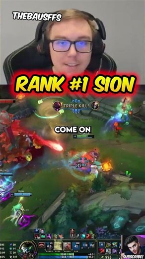 Rank #1 Sion Is On Another Level ft. TheBausffs #leagueoflegends