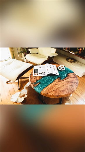 Tensegrity Table? 🤯 #woodworking #epoxy #wood