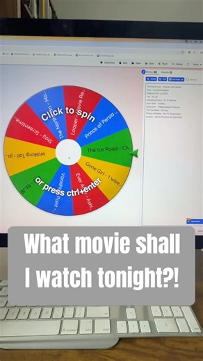 What will the random wheel generator pick for me to watch? #random #movie #movierecommendation #film