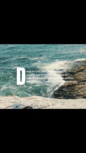 Letra: Daría mi vida por frenar el tiempo — fragmento en español