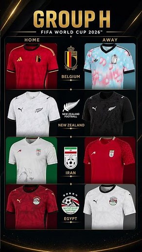 Belgium's Away Kit is ACTUALLY CRAZY 😳🔵 — Group H Kits | World Cup 2026