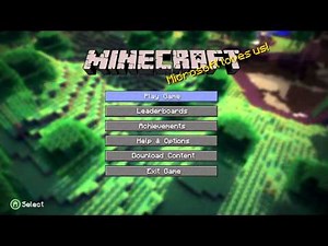 Minecraft Xbox Version - Main Menu
