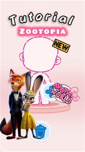 AVATAR WORLD NEW UPDATE TUTORIAL MY NPC Judy And Nick Zootopia #avatarworld #zootopia #nick #judy