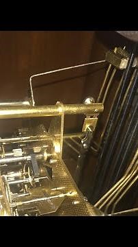 Big Ben the Grandfather Clock strikes 7 (inside view)