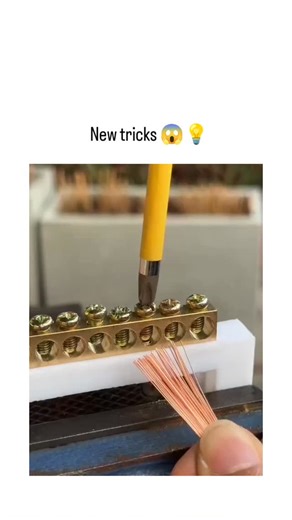 Life hacks 💡 on Instagram: "The X post from @life__hacks_2.0 shares a video tutorial on a DIY electrical hack: stripping wire insulation, twisting strands, and using a pencil eraser to pack them into a terminal block screw, presented as an ingenious shortcut. Replies overwhelmingly criticise the method as hazardous, citing risks of loose connections causing arcing, overheating, or fires; users recommend proper crimp terminals to ensure secure, code-compliant wiring per standards like IEC 60998.