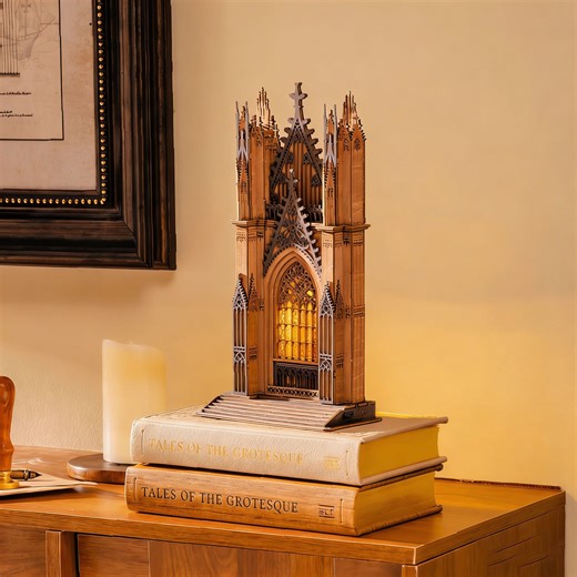 Rolife 3D Wooden Puzzle - Twin-Tower Cathedral TGA01