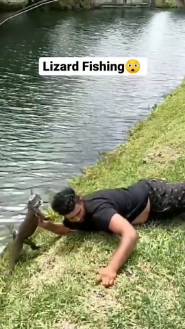Lizard fishing!