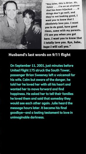A Final Voicemail Before 9/11—Brian Sweeney’s Last Words to His Wife