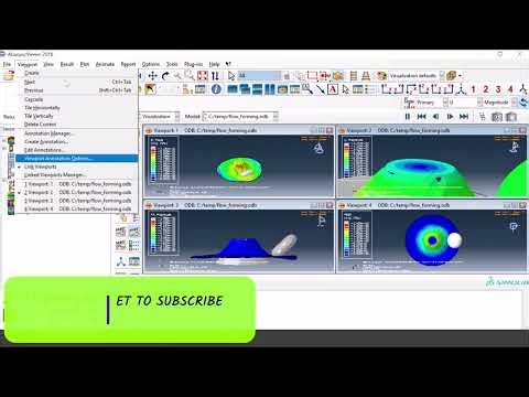 Creating professional looking multi- viewport, variable, & view animations for presentations-ABAQUS