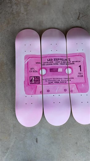 LED ZEP 1 Skateboard Wall Art Set for Stylish Decor