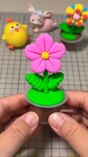Polymer Clay Flower Tutorial | Easy DIY Clay Flower Making for Beginners #clayflower #diy #claycraft