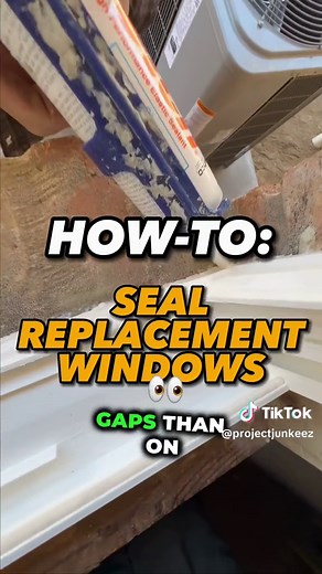 Replacing a window? Learn how to properly seal larger gaps between rep...