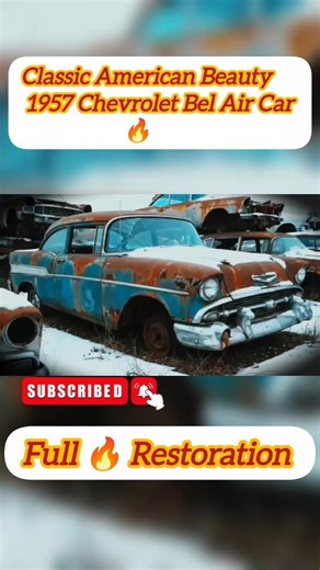 Classic American beauty 1957 Chevrolet Bel Air#automobile #youtubevideo#chevrolet1957#restoration