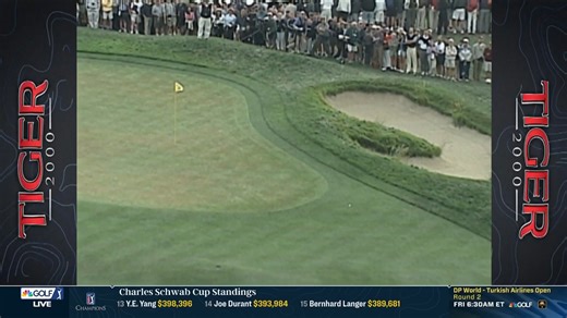 Johnson Wagner tries to emulate Tiger Woods' approach on Pebble No. 6 from his signature 2000 U.S. Open win. 🎯🌊 | Golf Channel