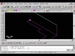 1.2 AutoCAD 3D R14 - 2008 Using Point Filters To Draw Lines Z Coord Ortho Snaps Demo