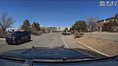 Body camera video shows deadly police shooting in Santa Fe, K-9 attack on officer
