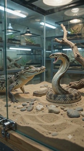 Crocodile VS snake #animalbattle #aivideo #snake