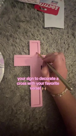 Cute Cross Decoration Ideas with Bible Verses