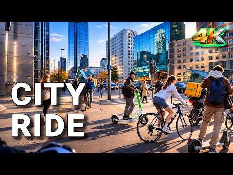 Perfect Sunny City Ride ☀️ | Urban Cycling 4K POV Experience