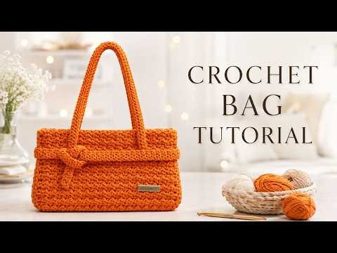 Elegant Crochet Bag Tutorial | Easy Step-by-Step Crochet Tote Bag for Beginners 👜✨
