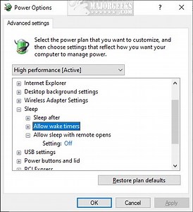 'Allow Sleep with Remote Opens' Registry Files