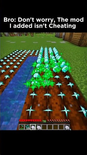 Bro thinks this Mod isn't a CHEAT... #shorts #minecraft