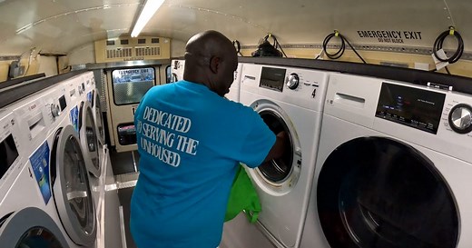 Flowing with Blessings: Atlanta nonprofit turns bus into laundry station for unhoused