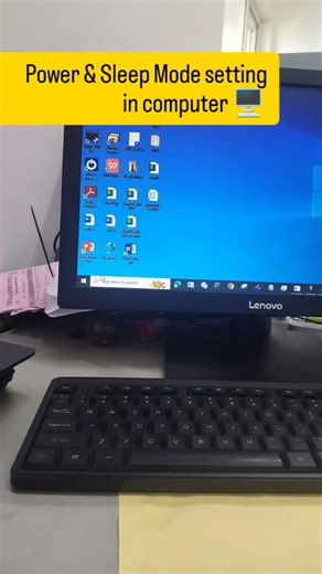Power and Sleep Mode setting in computer 🖥️ #computer #tech