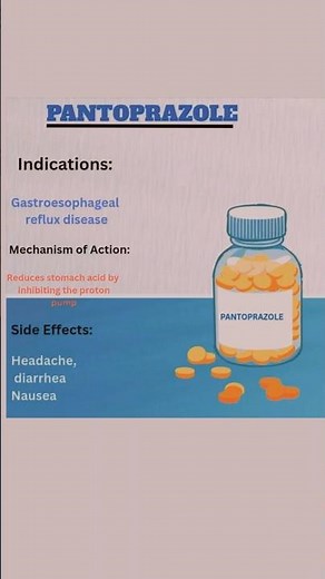 pantoprazole Indications and side effects #contraindications #mnemonics #medical #viralvideo