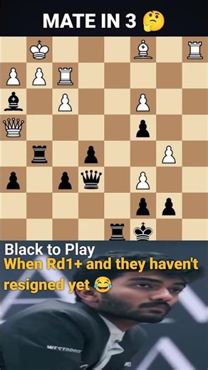 White blundered into a DEFLECTION! | #chess #chesspuzzle #tactics #endgame #checkmate