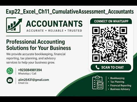 Exp22_Excel_Ch11_CumulativeAssessment_Accountants | Exp22 Excel Ch11 CumulativeAssessment Accountant