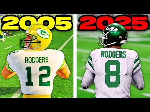 Scoring a Touchdown with Aaron Rodgers in EVERY Madden! (2005-2025)