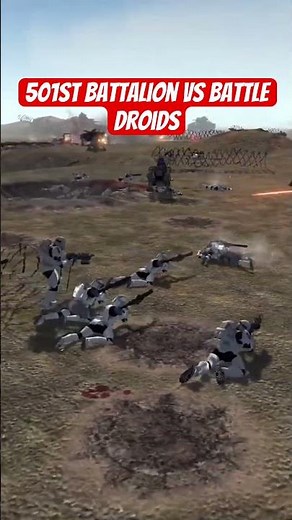 Battle Droids vs 501st Who Wins #starwars #combat #npcwars