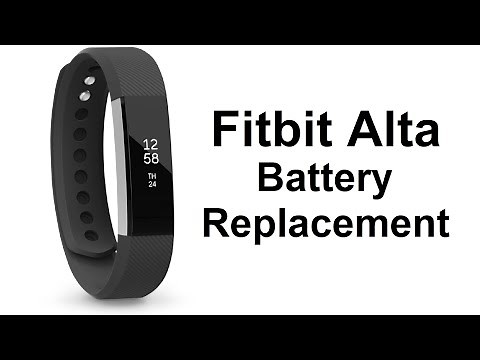 How to replace the battery on a Fitbit Alta