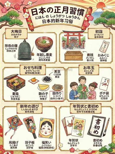 日本新年习俗日语跟读｜沉浸了解日本新年