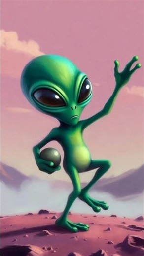 "Funny Alien Dance | Alien Ka Cute Dance Short 😄🛸" #dametucosita #greenalien #funny #shorts