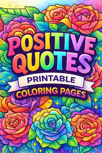 Positive Quotes 21 Coloring Pages for Adults & Kids Inspirational Coloring Pages, Anxiety and Stress Relief Motivational Adult Coloring Book - Etsy