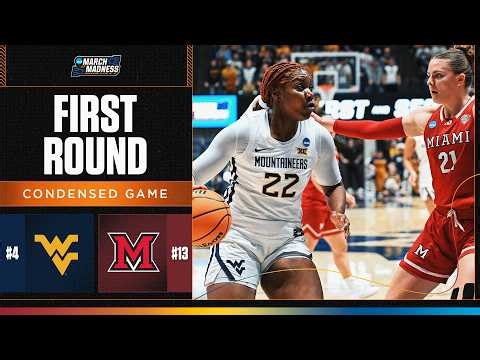 West Virginia vs. Miami (OH) - First round NCAA tournament extended highlights