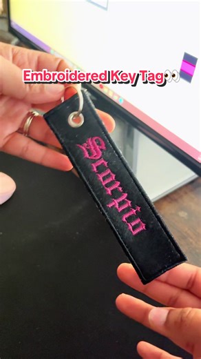 Digitized and embroidered my own Scorpio key tag🥰 Where my Scorpios at? 👀 #embroidery #scorpio #customembroidery #viralvideo #tiktokcreator