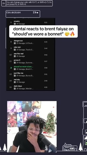 Brent Faiyaz Reaction to 'Should’ve Worn a Bonnet'
