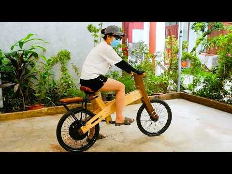Building a Wooden Electric Motorbike from Scratch - Detailed DIY Project Step by Step
