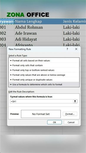 Cara Membuat Tabel Otomatis di Excel