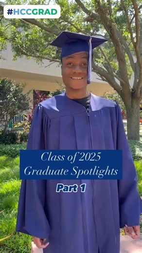 Hillsborough Community College on Instagram: "Welcome to the start of our 2025 graduate spotlight series! Part 1 features the following grads: • Myles Marcus - Ybor City Campus • Dannyelle Philip - Dale Mabry Campus • Olivia Gorman - Plant City Campus Stay tuned for future videos!  #HCCFL #HCCGrad"