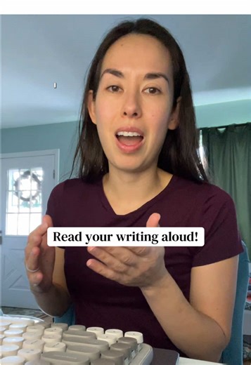 One of the easiest ways to catch typos or awkward phrasing or pacing issues is to read your work aloud. . . . . . . . . #readaloud #writertok #authortok #writingabook #writingtipsandtricks