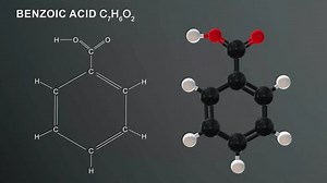 Benzoic Acid Molecule Structure 3d Rendered Stock Footage Video (100% Royalty-free) 3429847391 | Shutterstock