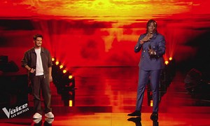 The Voice 2025 - Emilio et Gabriel Nabi Gueye chantent "Sous le vent " de Céline Dion et Garou (Battle)