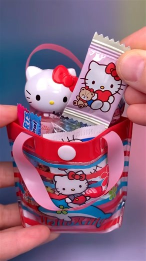 Hello kitty candy chocolate jelly gummy sweet yummy asmr food mukbang